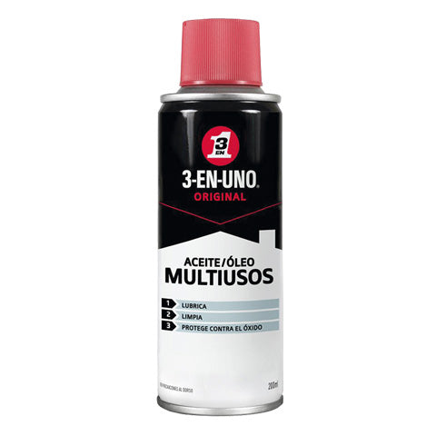 ACEITE LUBRICANTE SPRAY 3-EN-UNO 200ML