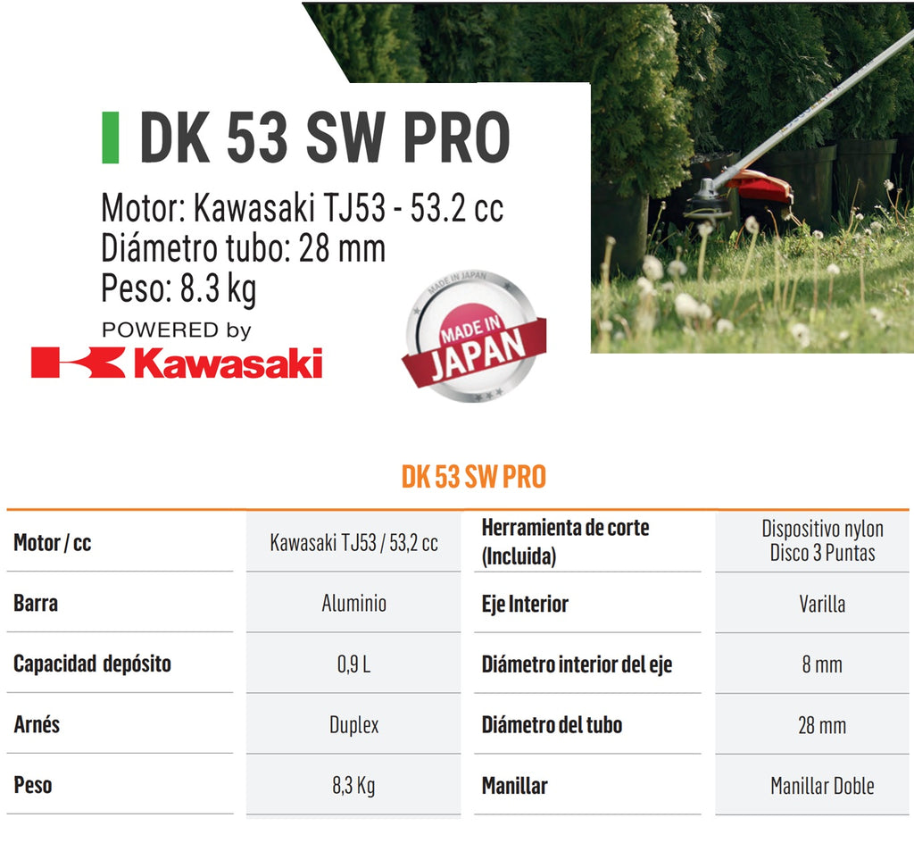DESBROZADORA MANUAL DORMAK DK 53 SW PRO