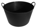 Capazo negro de polietileno 42 lt.