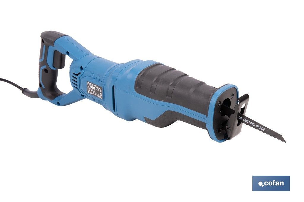Sierra de sable eléctrica 1200 W 2800 rpm, acción pendular 3 posiciones + corte recto |Control de velocidad variable, cambio de hoja sin herramientas