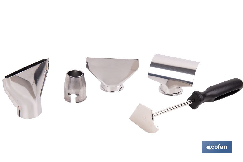 Pistola de aire caliente LCD digital display 2000 W |Temperatura regulable 50 hasta 650°