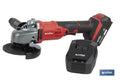 Amoladora a batería 20 V y 2 Ah