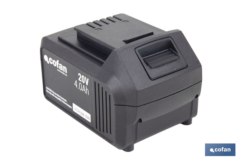 Batería de litio Li-ion de 20 V y 4.0 Ah