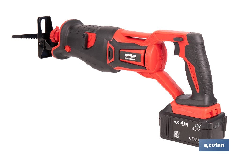 Sierra de sable a batería con motor BRUSHLESS 20 V