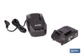Pack de cargador 20 V 2.4 A + Batería 20 V 2.0 Ah Li-Ion