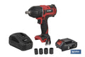 Pistola Impacto 1/2" a Batería de 20 V + Cargador + Accesorios
