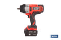 Pistola de impacto 1/2" a batería con motor BRUSHLESS 400 - 1000 Nm