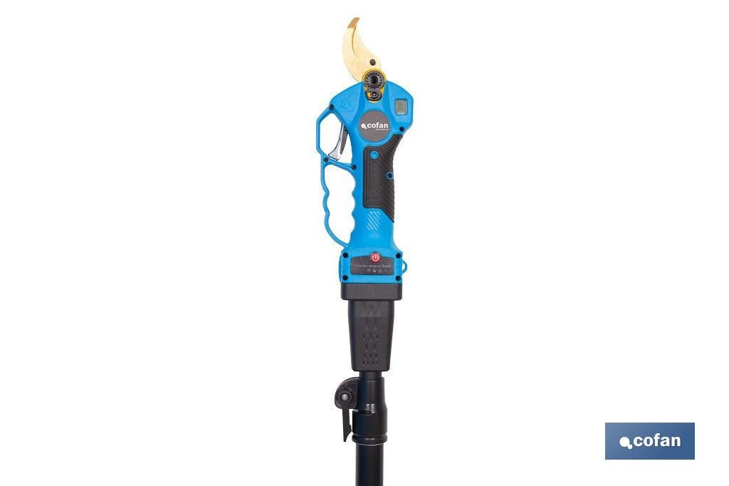 Set de tijeras de podar eléctricas 25 V con pértiga extensible 1,40-2,07 m