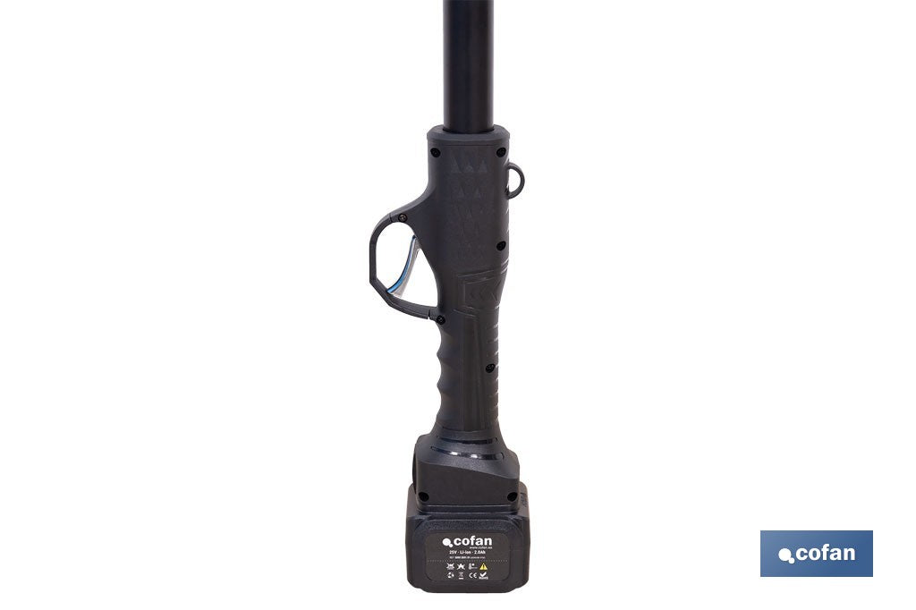 Set de tijeras de podar eléctricas 25 V con pértiga extensible 1,40-2,07 m